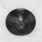 Antike kleinere Jizhou Kiln Bowl mit Blatt Song Dy
